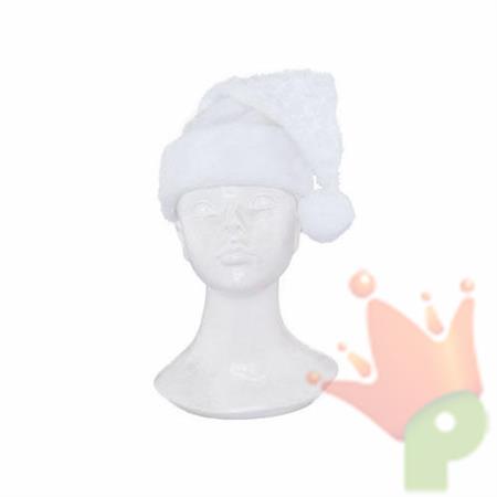 CAPPELLO BABBO NATALE BIANCO SANTA CLAUS