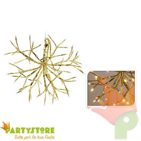 SFERA RAMI ORO 64LED CALDO