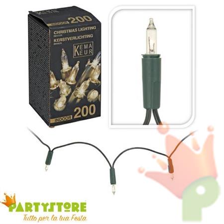 LUCI DI NATALE 200 PISELLINI BIANCO CALDO