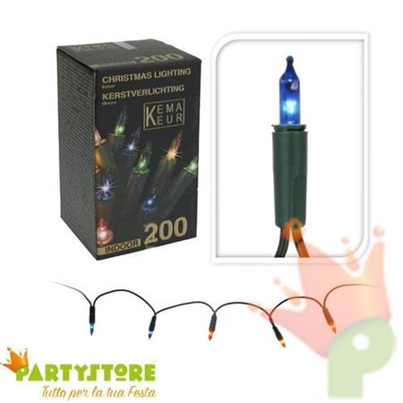 LUCI DI NATALE 200 PISELLINI MULTICOLOR