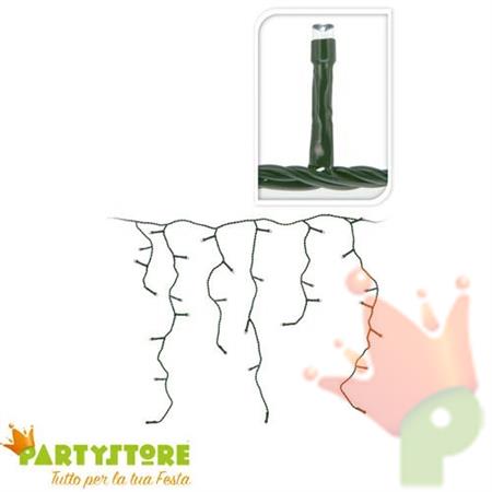 LUCI DI NATALE A TENDA STALATTITI BIANCO CALDO 360 LED