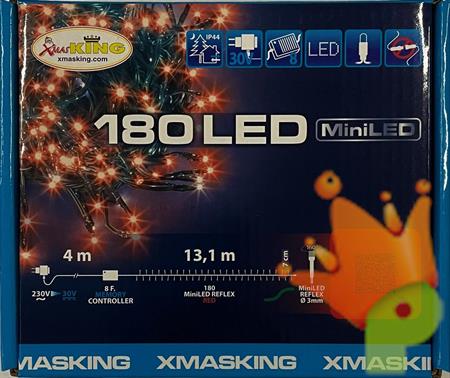 LUCI DI NATALE 180 MINILED ROSSO
