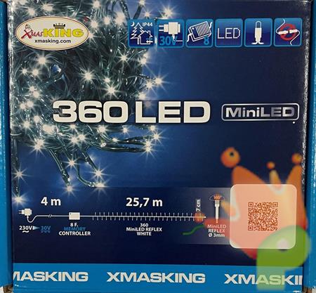 LUCI DI NATALE 360 MINILED BIANCO