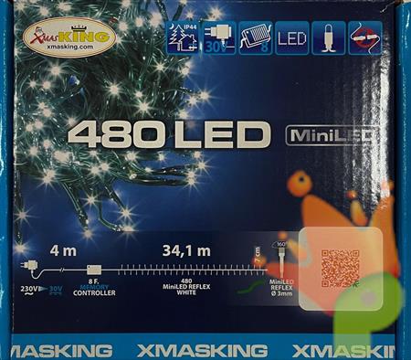 LUCI DI NATALE 480 MINILED BIANCO