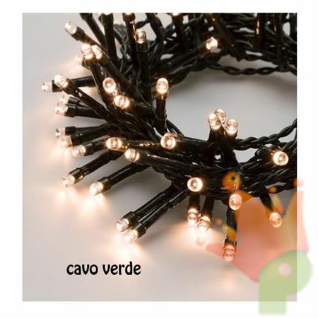 LUCI DI NATALE A BATTERIA 48 LED BIANCO CALDO