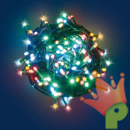 LUCI DI NATALE A BATTERIE 180 LED MULTICOLOR