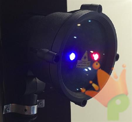 Proiettore Garden LASER BLU & ROSSO Effetto Movimento Puntini Te