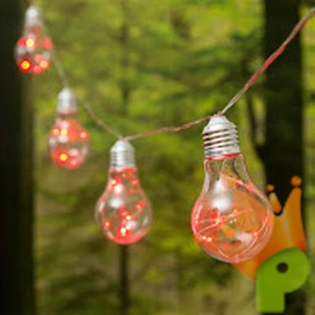 LUCI DI NATAE 10 LAMPADINE 60 MICROLED ROSSO