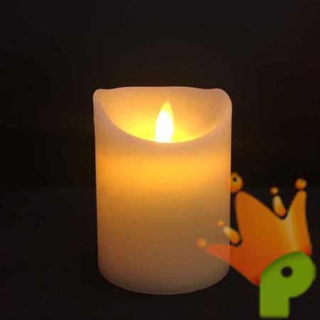 Candela Ø7,5cm Avorio Rustic LED CLASSIC Fiamma in movimento Tim