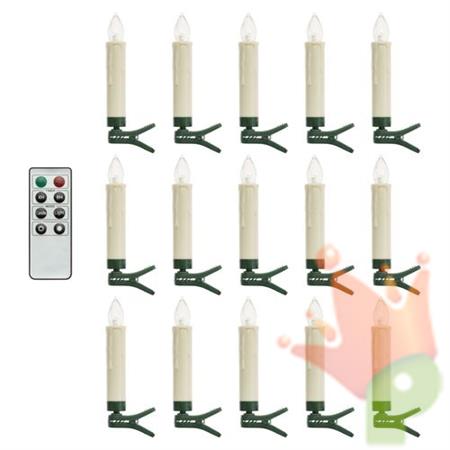 LUCI DI NATALE A CANDELE 15 LED EFFETTO FIAMMA