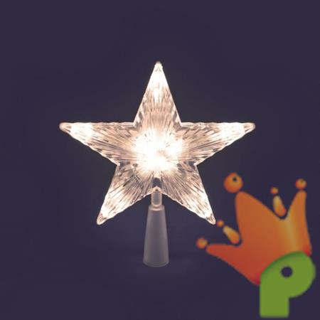 Puntale Stella Visual 10 LED CLASSIC Luce Fissa e Flashing a Bat