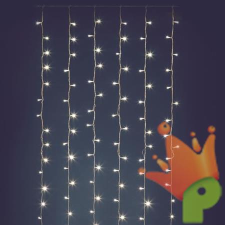 LUCI DI NATALE A TENDA 120 LED BIANCO CALDO