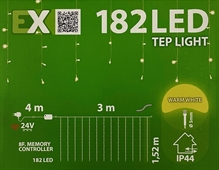 LUCI DI NATALE A TENDA 182 LED BIANCO CALDO