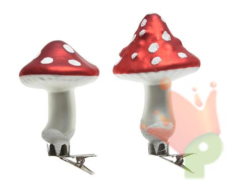 FUNGHETTI CON CLIP ASSORTITO 9CM 3PZ