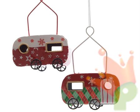 PENDENTE ROULOTTE LATTA ROSSO 10CM