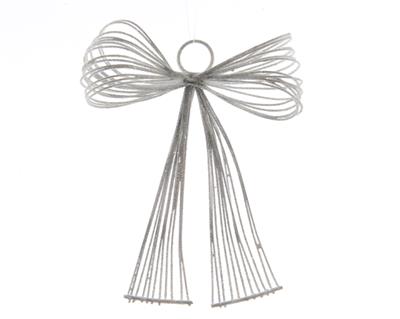 FIOCCO METALLO GLITTER BIANCO 14X17CM