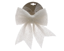 FIOCCO BIANCO CON GLITTER 29X34