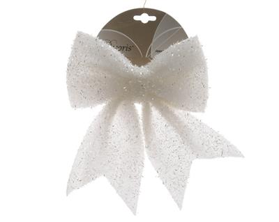 FIOCCO BIANCO CON GLITTER 29X34