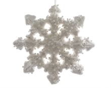 PENDENTE FIOCCO DI NEVE CM 20 BIANCO