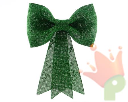 FIOCCO GLITTERATO VERDE 23X31 CM