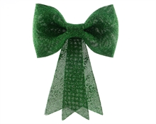 FIOCCO GLITTERATO VERDE 23X31 CM