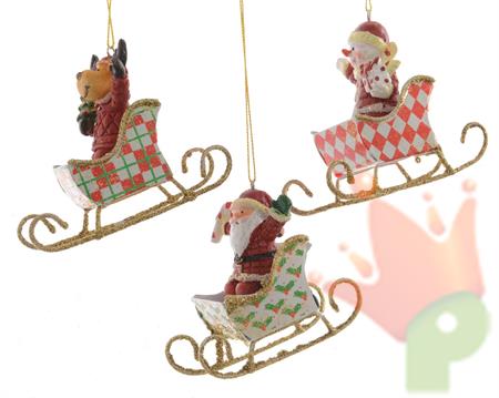 PENDENTE LATTA SLITTA CON PERSONAGGI ASS 8 CM