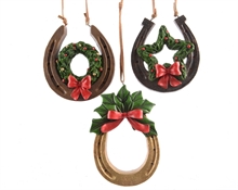 poly horse shoe w hanger 3ass PENDENTE FERRO DI CAVALLO 7X2X10