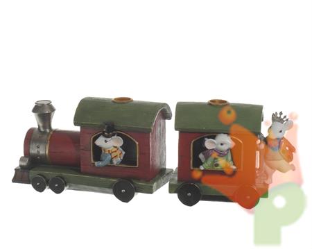 TRENINO POTACANDELE CON TOPINI