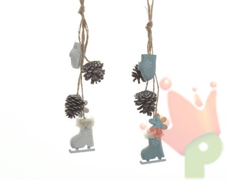 fir wood fig bundle 2col ass PENDENTE DECO 30 CM