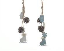 fir wood fig bundle 2col ass PENDENTE DECO 30 CM