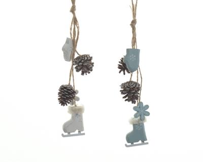 fir wood fig bundle 2col ass PENDENTE DECO 30 CM