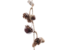 pinecone garland with acorn GHIRLANDA CON PIGNE E CAMPANELLE 115