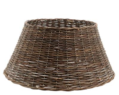 CESTA IN VIMINI COPRIBASE ALBERO D.57X28CM MARRONE