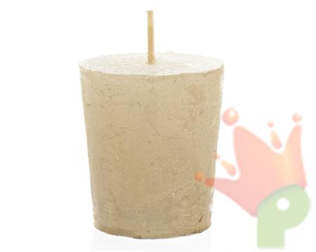 CANDELA RUSTICA AVORIO METAL 4,3X4,7CM