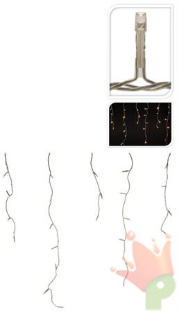 LUCI DI NATALE A TENDA STALATTITI BIANCO CALDO 400 LED EXTENSION
