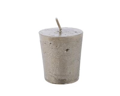 CANDELA RUSTICA TORTORA METAL 4,3X4,7CM