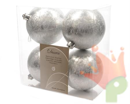 pallina silver ice 100mm 4 pz