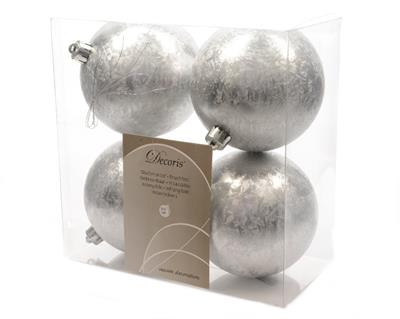 pallina silver ice 100mm 4 pz