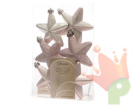 STELLE ROSA ANTICO 6 PZ 5 CM
