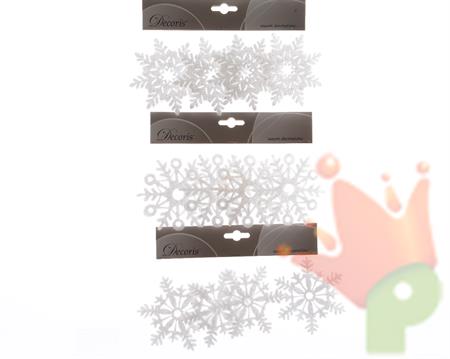 PENDENTE FIOCCO DI NEVE BIANCO CM 15