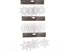PENDENTE FIOCCO DI NEVE BIANCO CM 15