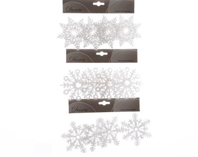 PENDENTE FIOCCO DI NEVE BIANCO CM 15