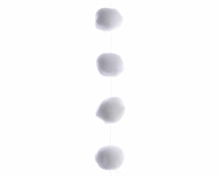 GHIRLANDA PALLINE DI NEVE 180 CM