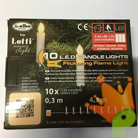 LUCI DI NATALE A CANDELA BIANCO CALDO
