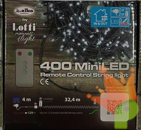LUCI DI NATALE 400 MINILED BIANCO FREDDO