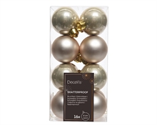 PALLINE DI NATALE PERLA 4 CM CONFEZIONE 16 PZ