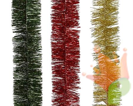 GHIRLANDA  ROSSA/ORO/VERDE 200 CM 1 PZ ASSORTITO