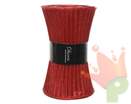 NASTRO ROSSO PIEGHETTATO 12,5X180CM