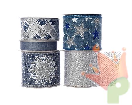 NASTRO DECORATO GLITTERATO 2,7MT