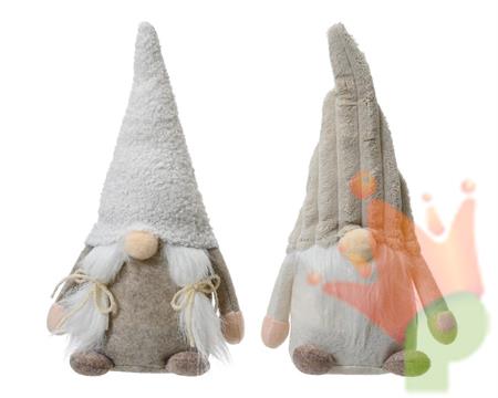 GNOMO BEIGE H.29 CM  2 ASS